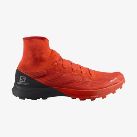 Salomon S/LAB SENSE 8 SOFTGROUND Mens Trail Running Shoes Red | Salomon South Africa